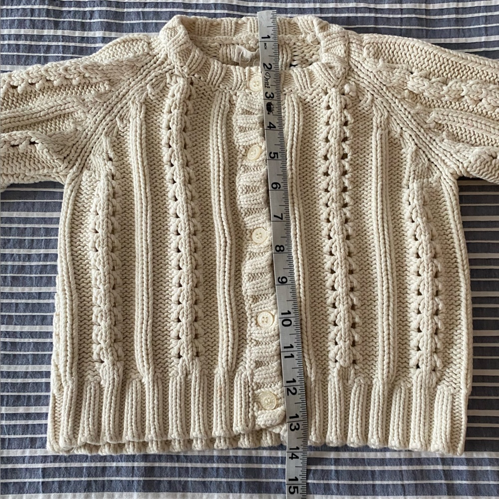 Olive Juice 100% cotton sweater kids size M buttons thick knit soft warm EUC - Picture 10 of 12